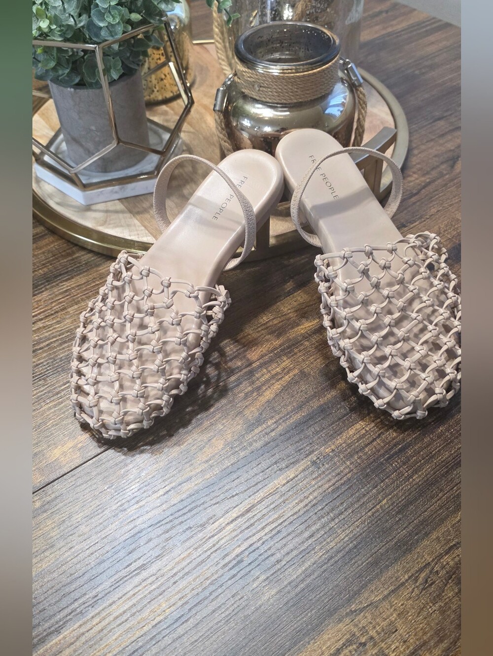 Free People Blushwoven Slingback Flats in Soft Nude - Picture 4 of 6